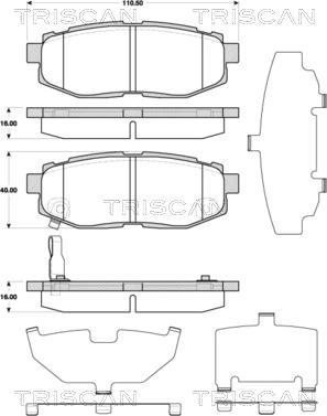 Triscan 8110 68183 - Jarrupala, levyjarru inparts.fi