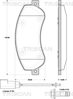 Triscan 8110 16019 - Jarrupala, levyjarru inparts.fi