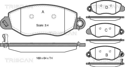 Triscan 8110 16011 - Jarrupala, levyjarru inparts.fi