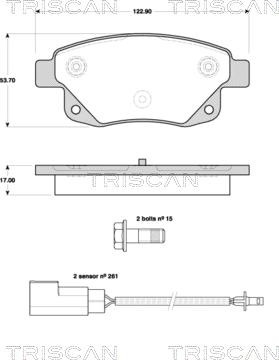 Triscan 8110 16018 - Jarrupala, levyjarru inparts.fi