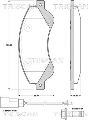 Triscan 8110 16017 - Jarrupala, levyjarru inparts.fi