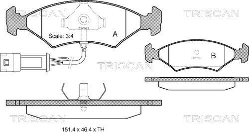 Triscan 8110 16801 - Jarrupala, levyjarru inparts.fi