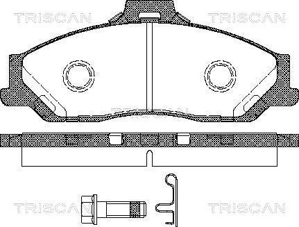 Triscan 8110 10543 - Jarrupala, levyjarru inparts.fi