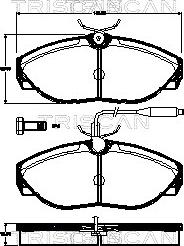 Triscan 8110 10554 - Jarrupala, levyjarru inparts.fi