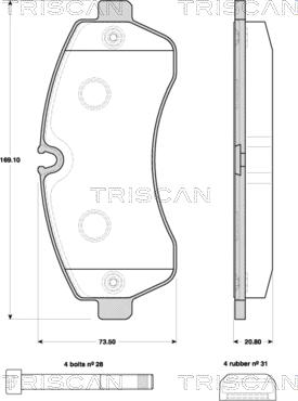 Triscan 8110 10560 - Jarrupala, levyjarru inparts.fi