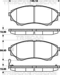 Triscan 8110 10568 - Jarrupala, levyjarru inparts.fi