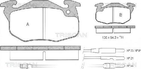 Triscan 8110 10044 - Jarrupala, levyjarru inparts.fi