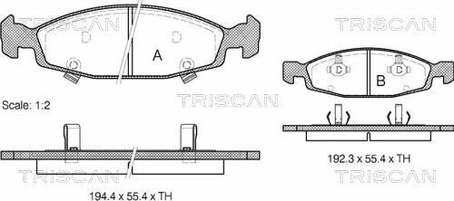 Triscan 8110 80527 - Jarrupala, levyjarru inparts.fi