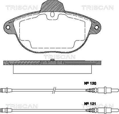 Triscan 8110 38003 - Jarrupala, levyjarru inparts.fi