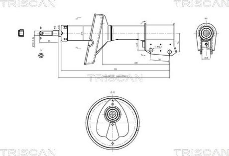 Triscan 8705 25101 - Iskunvaimennin inparts.fi