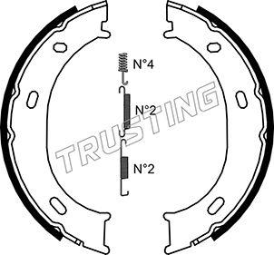 Trusting 052.126K - Jarrukenkäsarja, seisontajarru inparts.fi