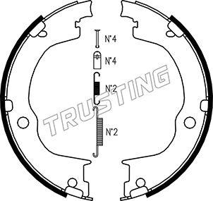 Trusting 073.175K - Jarrukenkäsarja, seisontajarru inparts.fi