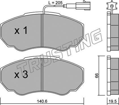 Japanparts PA-0222MK - Jarrupala, levyjarru inparts.fi