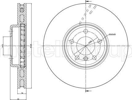 Metelli 23-1328C - Jarrulevy inparts.fi