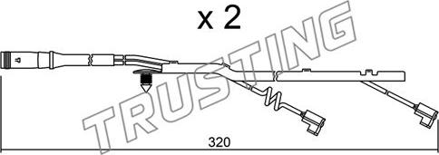 Trusting SU.185K - Kulumisenilmaisin, jarrupala inparts.fi