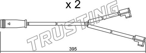 Trusting SU.174K - Kulumisenilmaisin, jarrupala inparts.fi