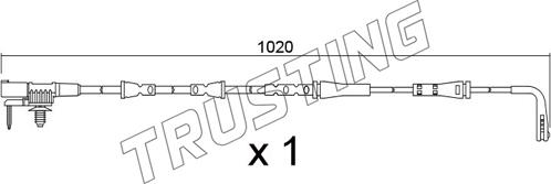 Trusting SU.393 - Kulumisenilmaisin, jarrupala inparts.fi