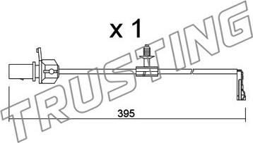 Trusting SU.346 - Kulumisenilmaisin, jarrupala inparts.fi