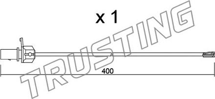 Trusting SU.347 - Kulumisenilmaisin, jarrupala inparts.fi