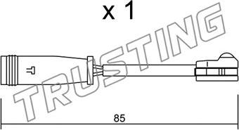 Trusting SU.314 - Kulumisenilmaisin, jarrupala inparts.fi