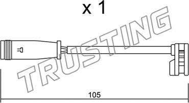 Trusting SU.313 - Kulumisenilmaisin, jarrupala inparts.fi