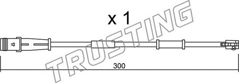 Trusting SU.320 - Kulumisenilmaisin, jarrupala inparts.fi