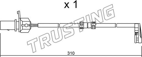 Trusting SU.290 - Kulumisenilmaisin, jarrupala inparts.fi