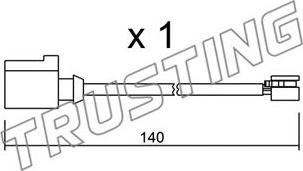 Trusting SU.274 - Kulumisenilmaisin, jarrupala inparts.fi