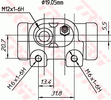 TRW BWD307T - Jarrusylinteri inparts.fi