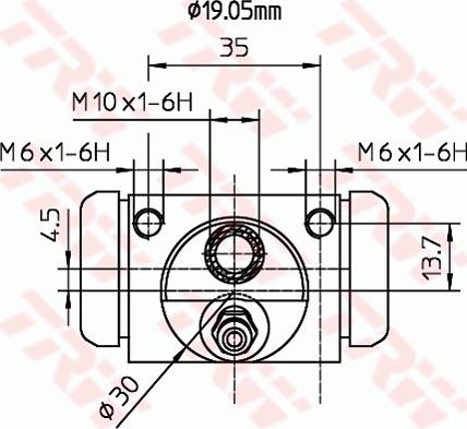 TRW BWD314 - Jarrusylinteri inparts.fi