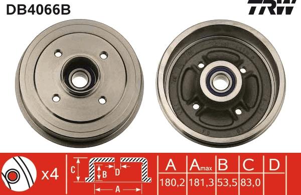 TRW DB4066B - Jarrurumpu inparts.fi