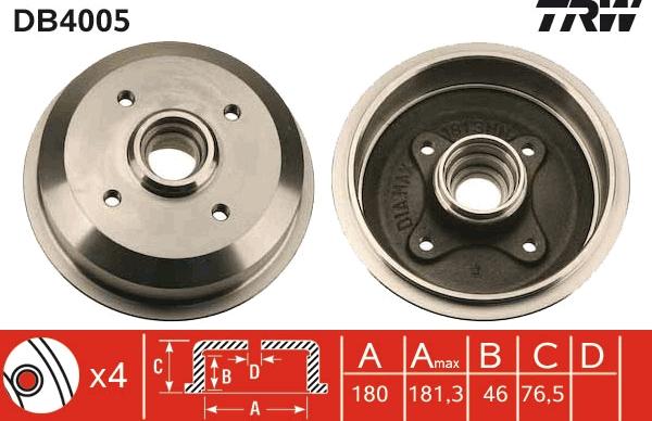 TRW DB4005 - Jarrurumpu inparts.fi