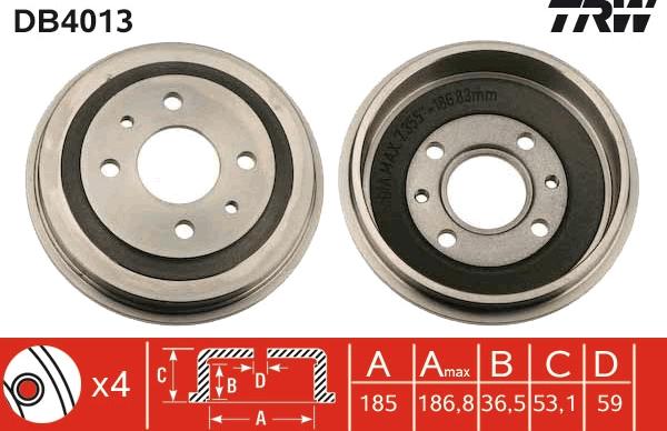 TRW DB4013 - Jarrurumpu inparts.fi