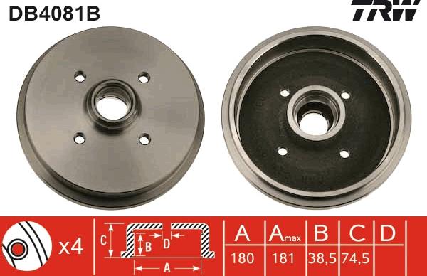 TRW DB4081B - Jarrurumpu inparts.fi