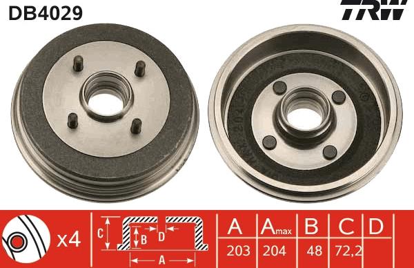 TRW DB4029 - Jarrurumpu inparts.fi