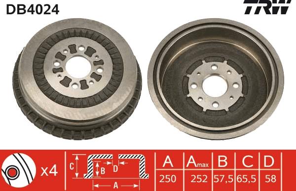 TRW DB4024 - Jarrurumpu inparts.fi