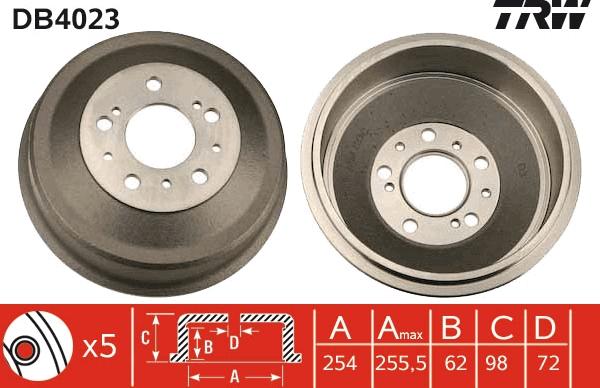 TRW DB4023 - Jarrurumpu inparts.fi