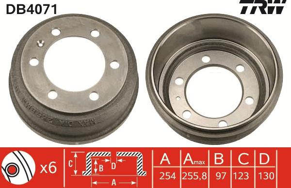 TRW DB4071 - Jarrurumpu inparts.fi