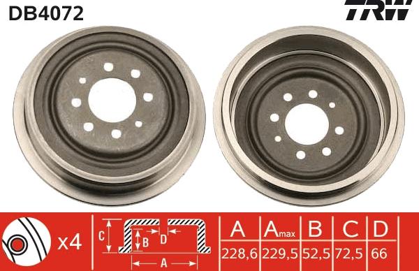 TRW DB4072 - Jarrurumpu inparts.fi