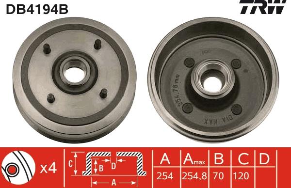 TRW DB4194B - Jarrurumpu inparts.fi