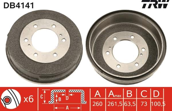 TRW DB4141 - Jarrurumpu inparts.fi