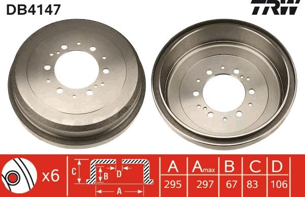 TRW DB4147 - Jarrurumpu inparts.fi