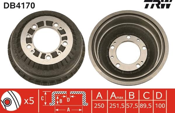 TRW DB4170 - Jarrurumpu inparts.fi