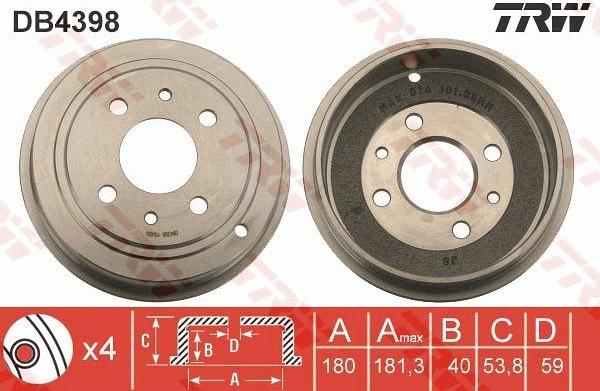 TRW DB4398 - Jarrurumpu inparts.fi