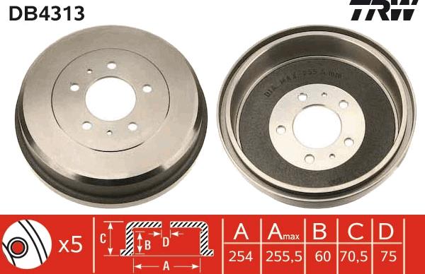 TRW DB4313 - Jarrurumpu inparts.fi