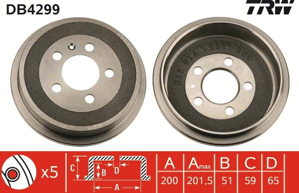 TRW DB4299 - Jarrurumpu inparts.fi