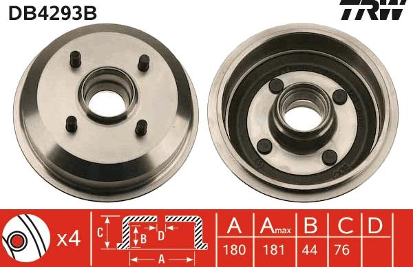 TRW DB4293B - Jarrurumpu inparts.fi