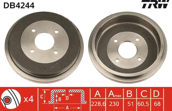 TRW DB4244 - Jarrurumpu inparts.fi