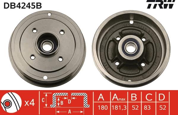 TRW DB4245B - Jarrurumpu inparts.fi