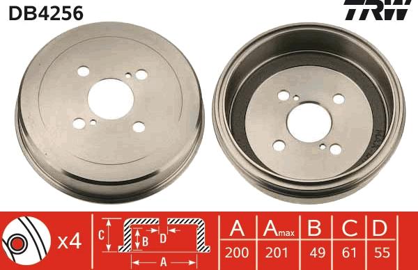 TRW DB4256 - Jarrurumpu inparts.fi